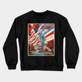 Pennsylvania United States of America Tourism Vintage Poster Crewneck Sweatshirt